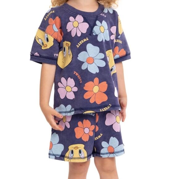NWT Looney Tunes Tweety Shorts Set 5 / 5T - Picture 8 of 8